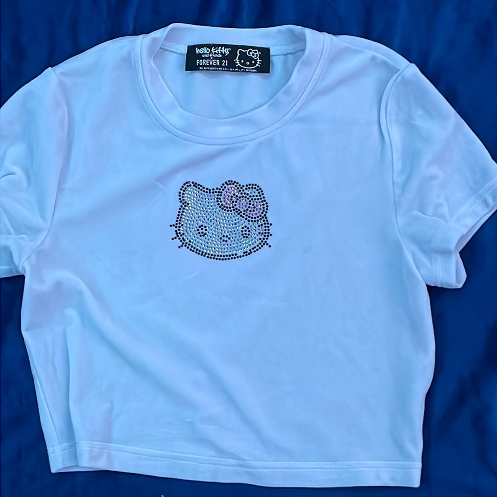 FOREVER21 Hello Kitty rhinestone tee